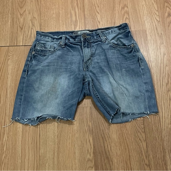 BKE Derek Mens 31 Cutoff Jean Shorts Blue Denim Western Jorts - Picture 1 of 9